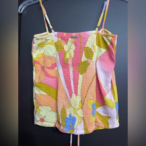 Billabong Floral Cinch Tie Tank Top - Picture 4 of 13